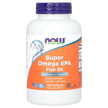 Супер Омега 3 NOW Super Omega EPA 360/240 120 капсул