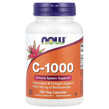 Витамин C NOW Vitamin C 1000 мг. 100 капсул