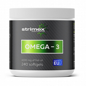 Омега 3 Strimex Omega-3 fish oil 240 капсул
