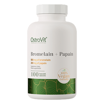 Бромелаин + Папаин Ostrovit Bromelain + Papain 100 caps.