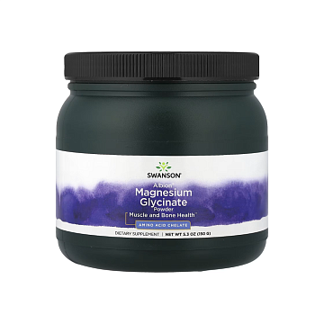 Магний Глицинат Swanson Magnesium Glycinate powder 150 г
