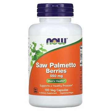 Со Пальметто NOW Saw Palmetto Berries 100 вег. капсул