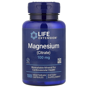 Магний Цитрат Life Extension Magnesium Citrate 100 вег. капсул