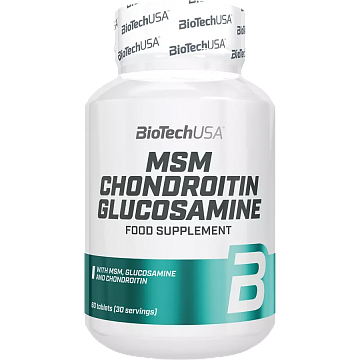 МСМ Хондроитин Глюкозамин BioTechUSA MSM Chondroitin Glucosamine 60 табл.