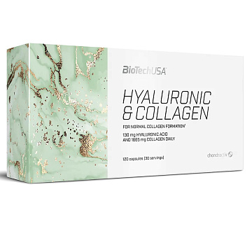 Гиалуроновая кислота и Коллаген BiotechUSA Hyaluronic&Collagen 120 капсул