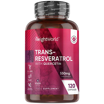 Ресвератрол WeightWorld Trans-Resveratrol + Quercetin 120 капс.