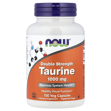 Таурин NOW Taurine 1000 мг 100 капсул