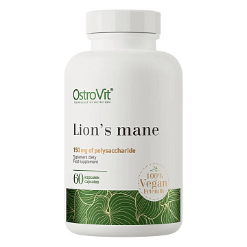 Ежовик гребенчатый OstroVit Lion's Mane 60 капсул
