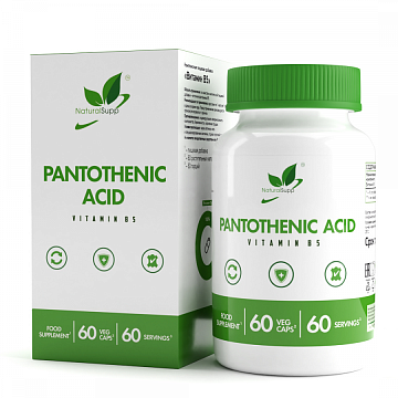 Пантотеновая кислота NaturalSupp Pantothenic Acid 60 капсул