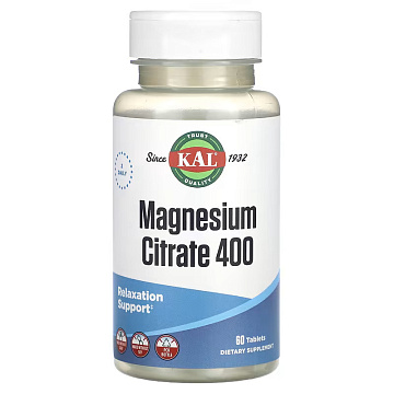 Магний Цитрат KAL Magnesium Citrate 400 60 табл.