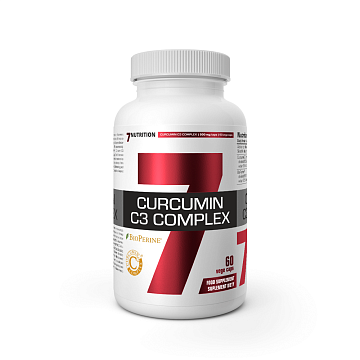 Куркумин 7Nutrition Curcumin C3 Complex BioPerine 60 капсул