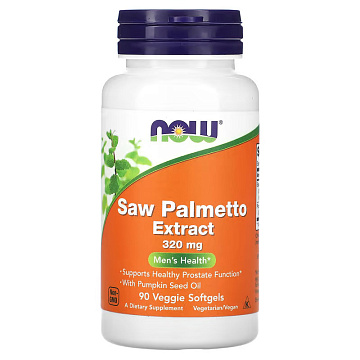 Со Пальметто NOW Saw Palmetto Extract 90 капсул