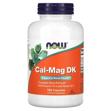 Кальций-магний-D3 NOW Cal-Mag DK 180 капсул