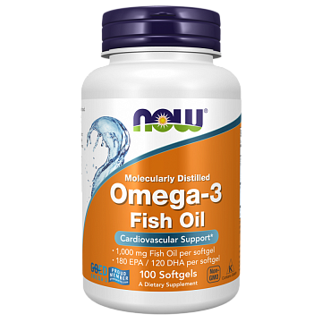 Омега 3 NOW Omega-3 1000 мг 100 капсул