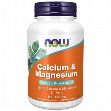 Кальций и Магний NOW Calcium & Magnesium 100 табл.