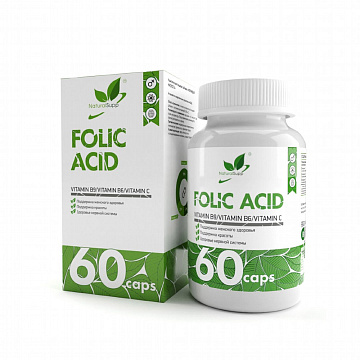 Фолиевая кислота NaturalSupp Folic Acid 60 капсул