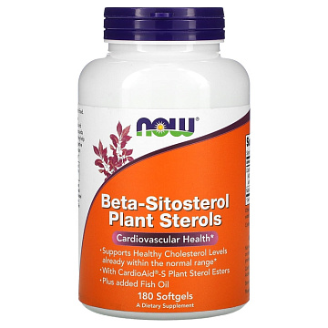 Бета-ситостерол NOW Beta-Sitosterol Plant Sterols 90 капсул