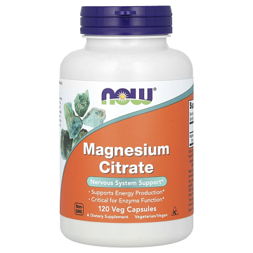 Магний цитрат Now Foods Magnesium Citrate 120 вег. капсул