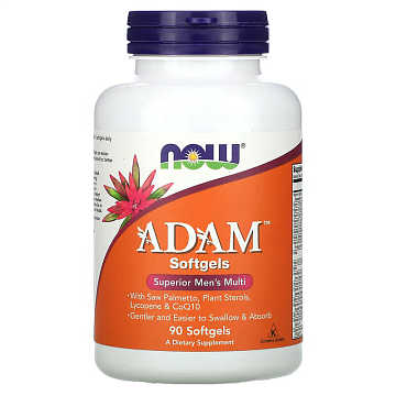 Мужские мультивитамины Адам NOW ADAM 90 капсул