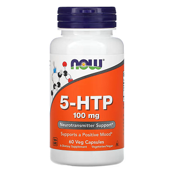 5- XТП NOW Foods 5-HTP 100 мг 60 капсул