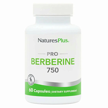 Бербирин Natures Plus Berberine 750 мг. 60 капсул