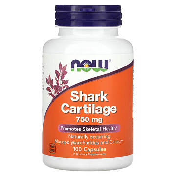 Акулий хрящ NOW Shark Cartilage 100 капсул