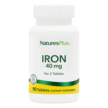 Железо хелат NaturesPlus Iron Chelate 40 мг. 90 табл.