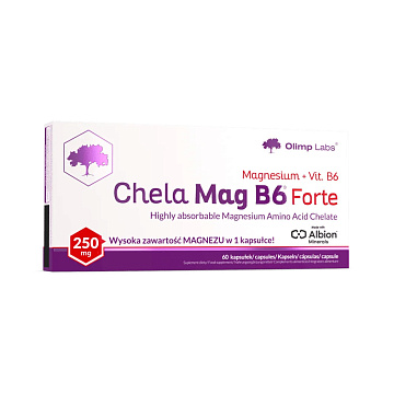 Магний Хелат Б6 Olimp Labs Chela-Mag B6 Forte 60 капсул