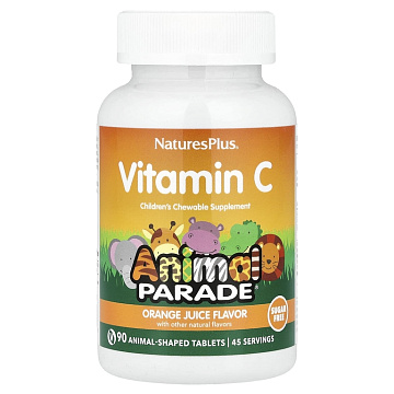 Детский Витамин Ц NaturesPlus Animal Parade Vitamin C 90 жев. табл.