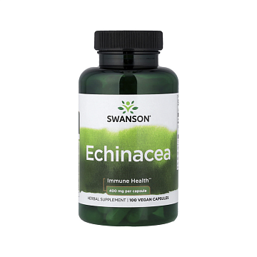 Эхинацея, Swanson Echinacea, 400 мг, 100 капсул