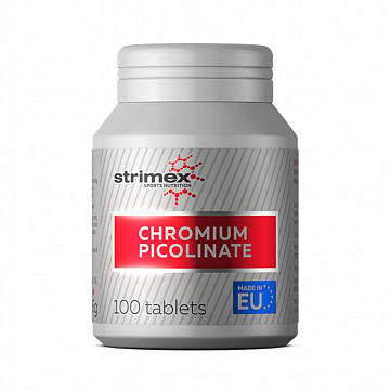 Пи­ко­ли­нат хрома Strimex Chromium Picolinate 100 таб­л.
