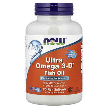 Ультра Омега 3Д Now Foods Ultra Omega 3-D 90 капс.