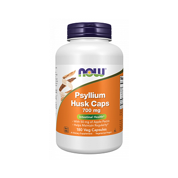 Псиллиум NOW Psyllium Husk + Pectin Caps 700 мг 180 вег. капсул