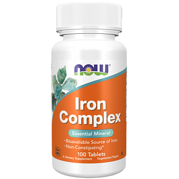 Железо комплекс NOW Iron Complex 100 табл.