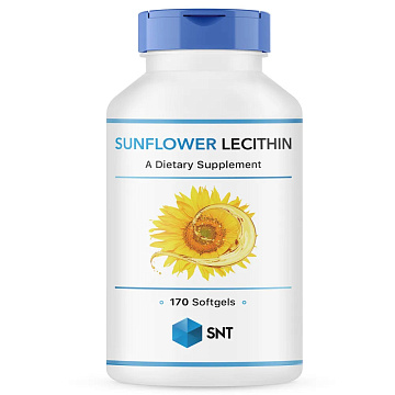 Лецитин подсолнечный SNT Sunflower Lecithin 1200 мг. 170 капсул