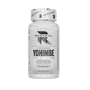 Йохимбе + Б6 ReckFul Yohimbe + B6 100 мг 60 капсул