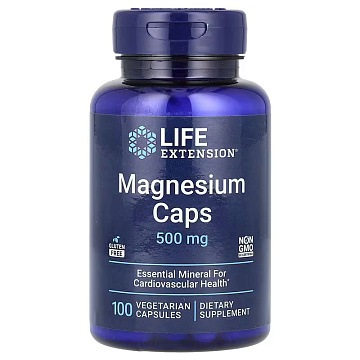 Магний Kомплекс Life Extension Magnesium Caps 500 мг. 100 капсул