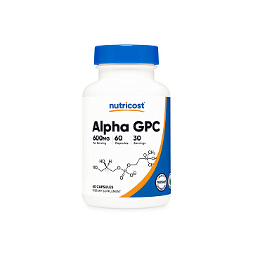 Альфа ДжиПиСи Nutricost Alpha GPC 300 мг. 60 капсул
