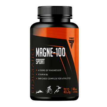 Магний Kомплекс Trec Nutrition Magne 100 Sport 60 капсул