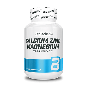 Кальций-Цинк-Магний Biotech USA Calcium Zinc Magnesium 100 табл.