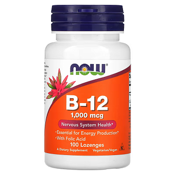 Витамин Б12 NOW Vitamin B-12 1000 мкг. 100 табл.