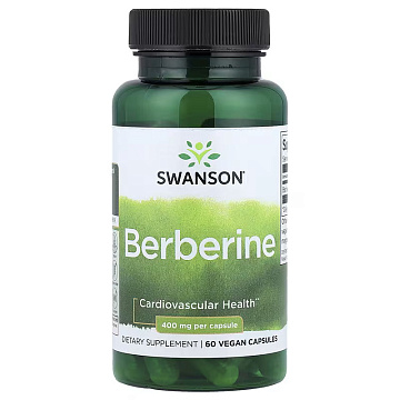 Берберин Swanson Berberine 400 мг. 60 капсул