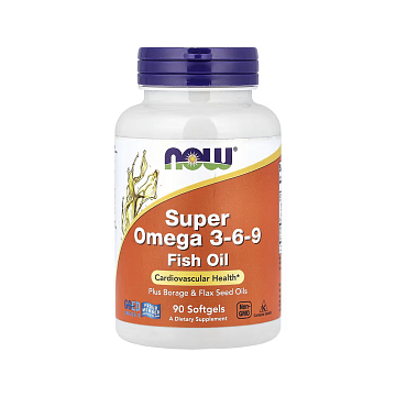 Супер Омега 3-6-9 NOW Super Omega 3-6-9 90 софт.
