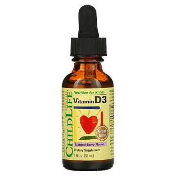 Витамин Д(Д3) детский ChildLife Vitamin D-3 Liquid 30 мл.