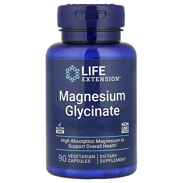 Магний Глицинат Life Extension Magnesium Glycinate 90 вег. капсул