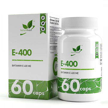 Токоферол Витамин Е NaturalSupp Vitamin E-400 60 капсул