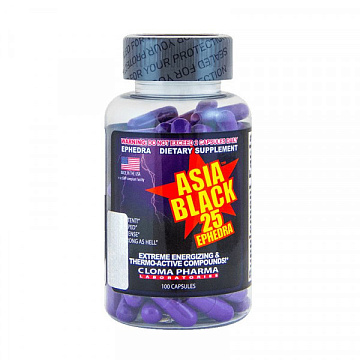 Жиросжигатель Азия Блэк Сloma Pharma Asia Black 100 caps.