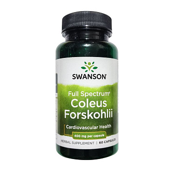 Форсколин Swanson Coleus Forskohlii Full Spectrum 60 капсул
