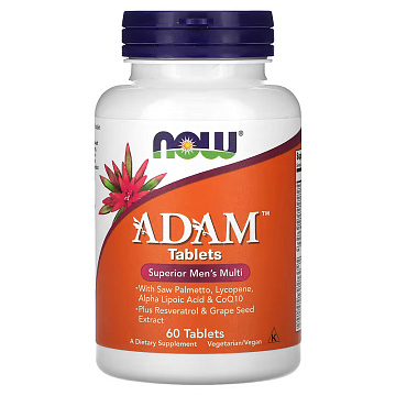 Мультивитамины для мужчин Адам NOW ADAM 60 табл.