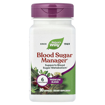 Комплекс для контроля сахара Nature's Way Blood Sugar Support 90 капсул